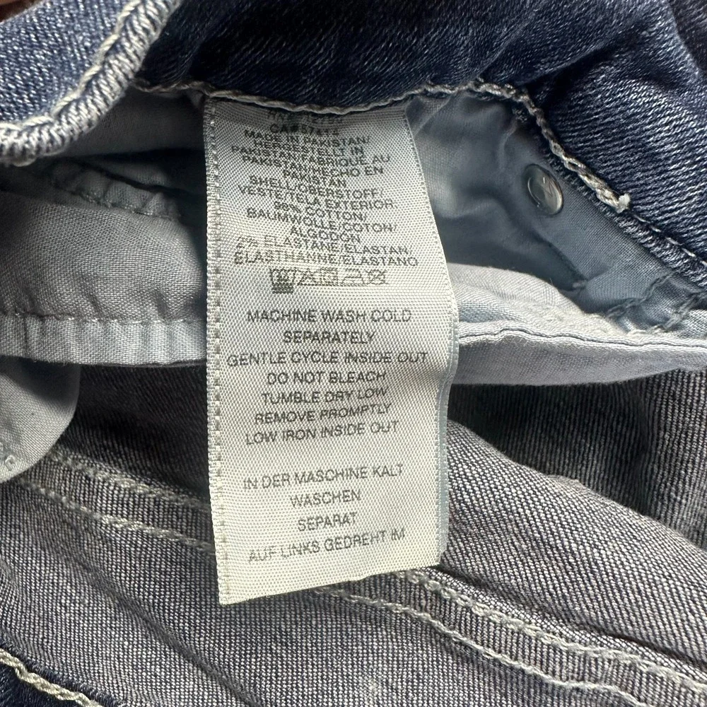 True Religion Rocco Jeans Mens 33x35 Blue Denim Skinny Leg Relaxed Biker Stretch